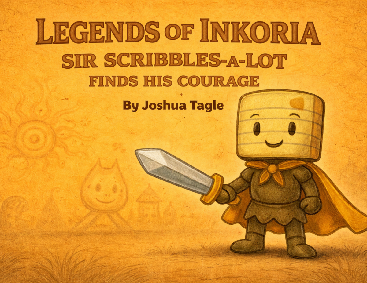 The Legends of Inkoria: Sir Scribbles-A-Lot Finds His Courage — book cover